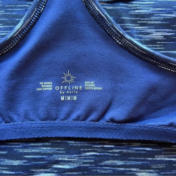 OFFLINE By Aerie The Hugger Ombre Racerback Sports Bra Size Medium - Picture 7 of 9